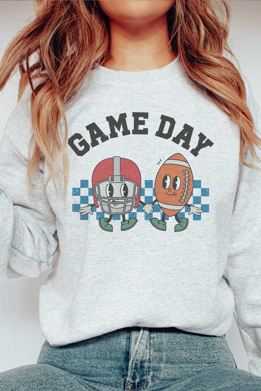 CHECKERED GAMEDAY GRAPHIC SWEATSHIRT