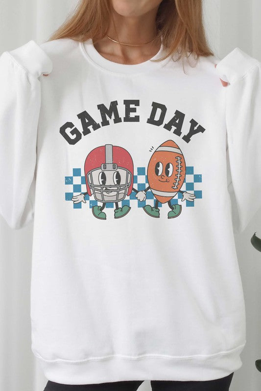 CHECKERED GAMEDAY GRAPHIC SWEATSHIRT