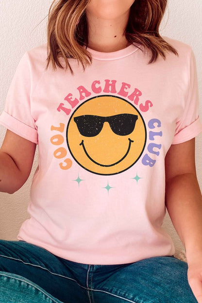 COOL TEACHERS CLUB HAPPY FACE Graphic Tee