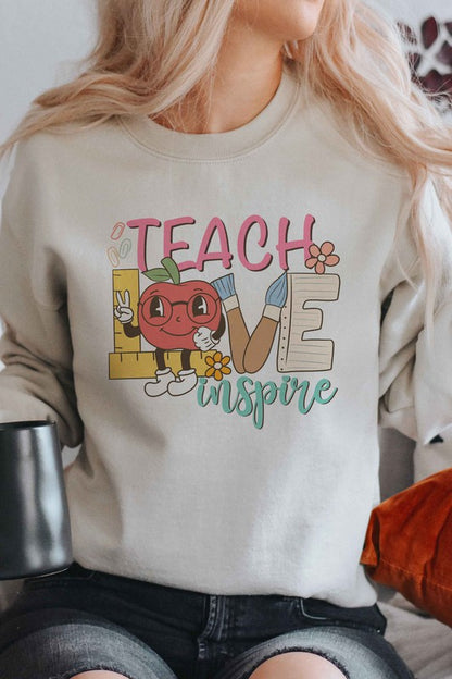 TEACH LOVE INSPIRE Graphic Sweatshirt