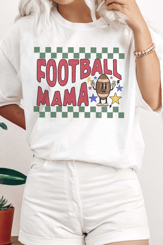 CHECKER FOOTBALL MAMA GRAPHIC TEE