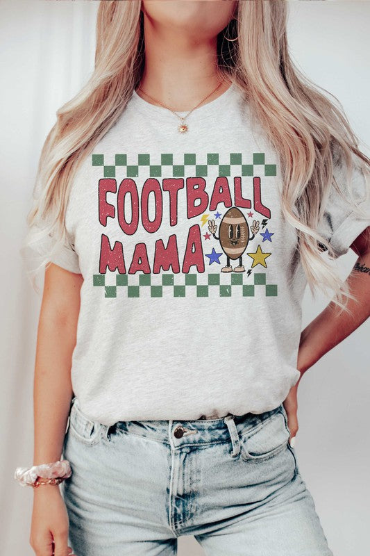 CHECKER FOOTBALL MAMA GRAPHIC TEE