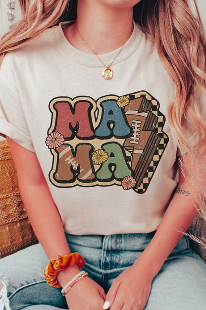 RETRO FOOTBALL LIGHTNING MAMA GRAPHIC TEE