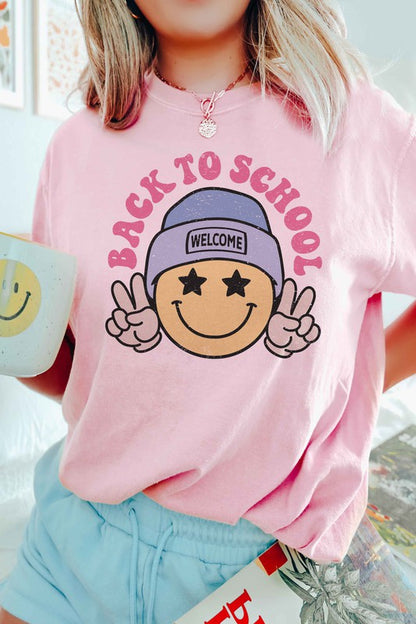 BACK TO SCHOOL HAPPY FACE Graphic Tee