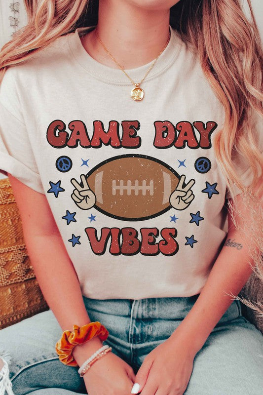 FOOTBALL GAME DAY VIBES GRAPHIC TEE