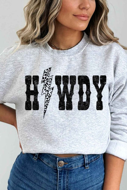 LEOPARD HOWDY PLUS SIZE SWEATSHIRT