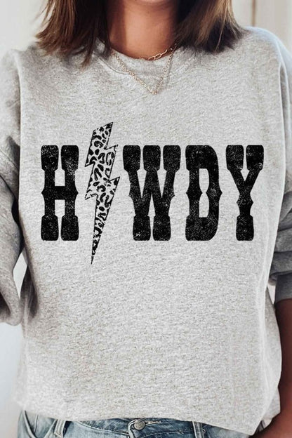 LEOPARD HOWDY PLUS SIZE SWEATSHIRT