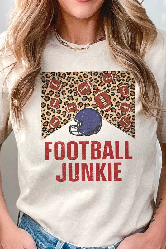 LEOPARD FOOTBALL JUNKIE GRAPHIC TEE