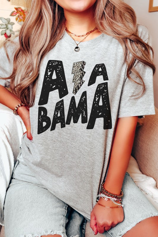 ALABAMA LEOPARD LIGHTNING GRAPHIC TEE