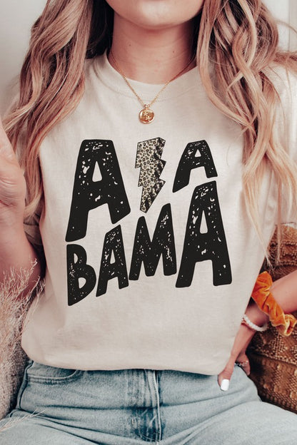 ALABAMA LEOPARD LIGHTNING GRAPHIC TEE