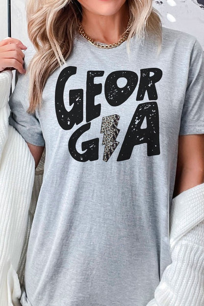 GEORGIA LEOPARD LIGHTNING GRAPHIC TEE