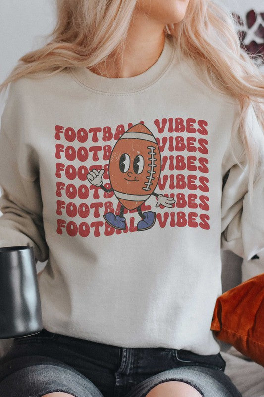 FOOTBALL VIBES GRAPHIC SWEATSHIRT