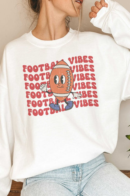 FOOTBALL VIBES GRAPHIC SWEATSHIRT