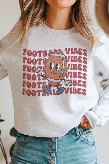 FOOTBALL VIBES GRAPHIC SWEATSHIRT