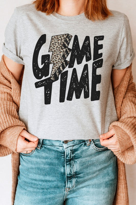 GAME TIME LEOPARD LIGHTNING GRAPHIC TEE