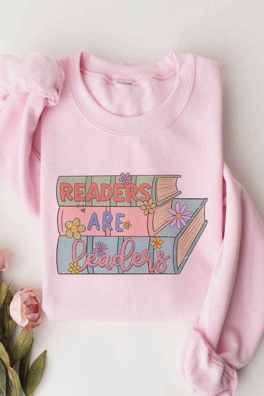 READERS ARE LEADERS Graphic Sweatshirt