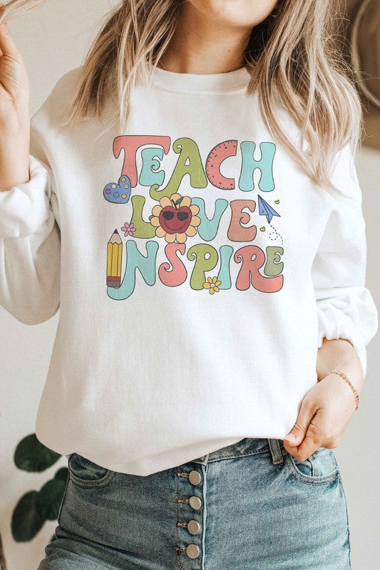 TEACH LOVE INSPIRE Graphic Sweatshirt