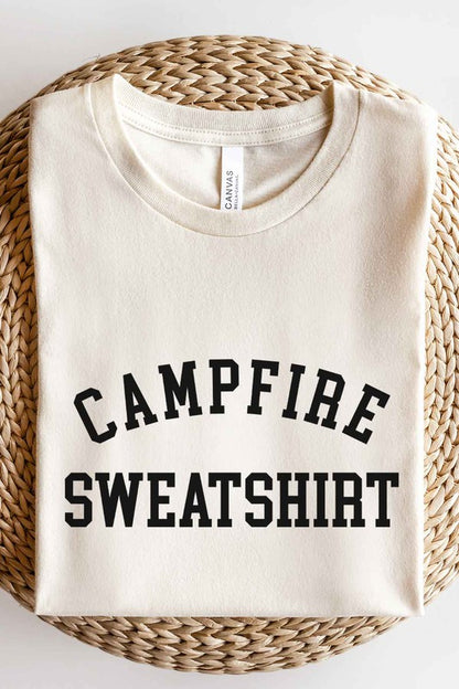 CAMPFIRE SWEATSHIRT GRAPHIC TEE / T-SHIRT