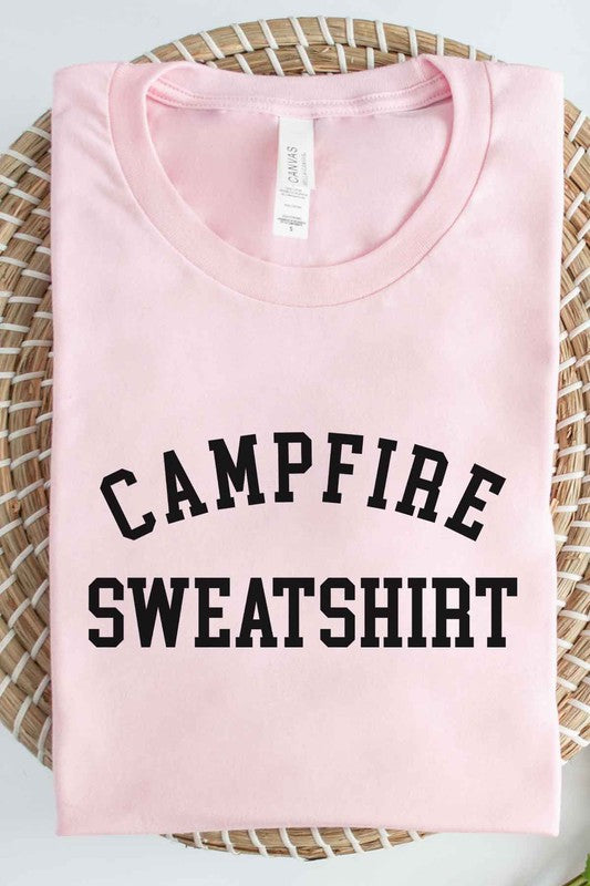 CAMPFIRE SWEATSHIRT GRAPHIC PLUS SIZE TEE