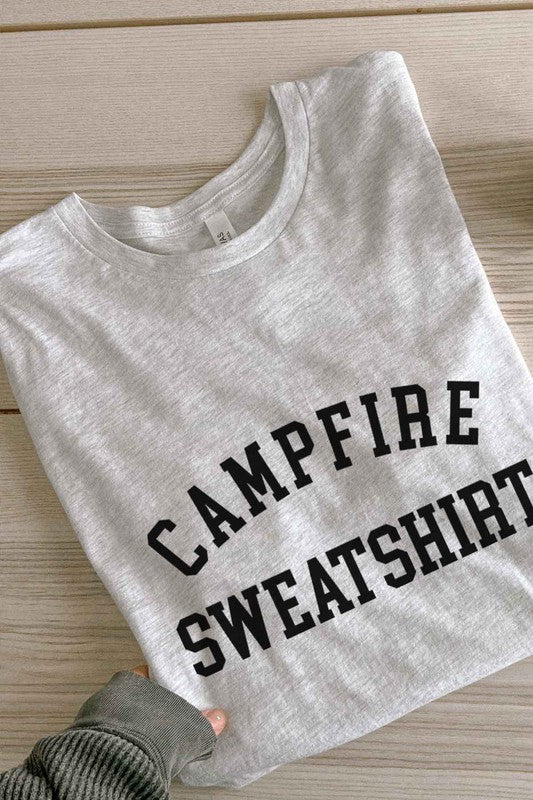 CAMPFIRE SWEATSHIRT GRAPHIC PLUS SIZE TEE