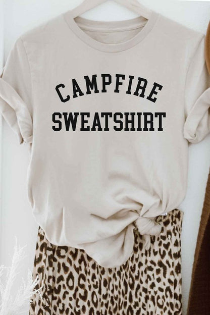 CAMPFIRE SWEATSHIRT GRAPHIC PLUS SIZE TEE