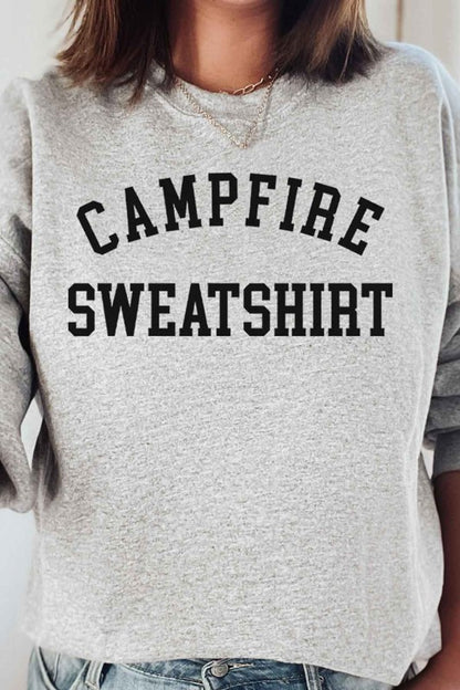 CAMPFIRE SWEATSHIRT PLUS SIZE SWEATSHIRT