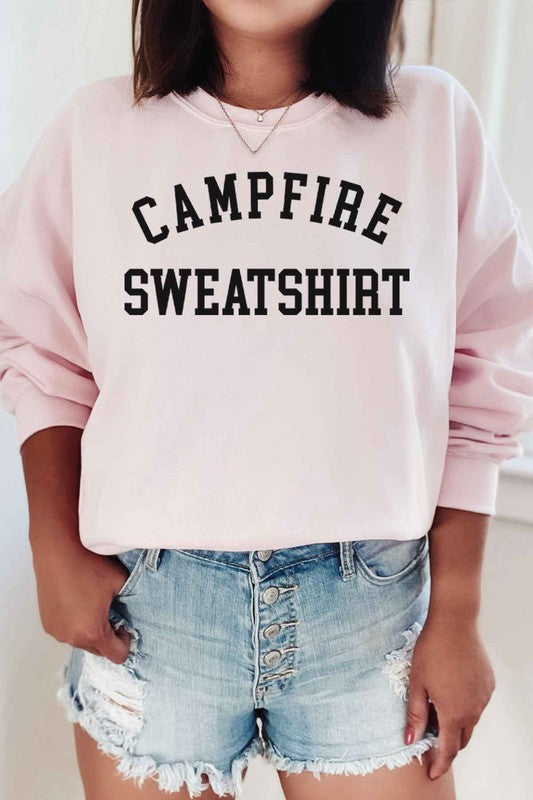 CAMPFIRE SWEATSHIRT PLUS SIZE SWEATSHIRT