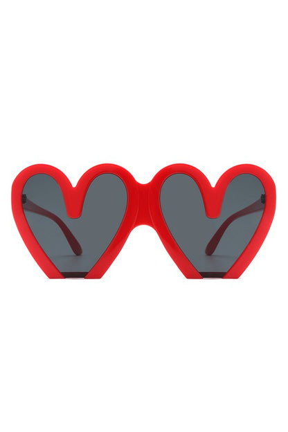 Heart Shaped Oversized Party Fashion Sunglasses