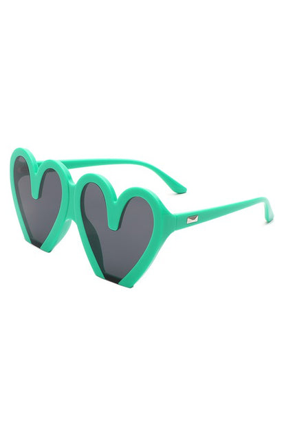 Heart Shaped Oversized Party Fashion Sunglasses