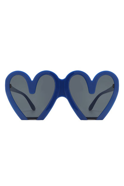 Heart Shaped Oversized Party Fashion Sunglasses