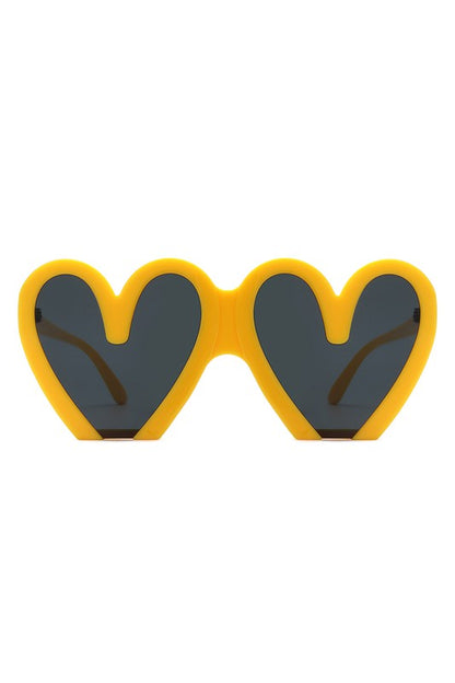 Heart Shaped Oversized Party Fashion Sunglasses