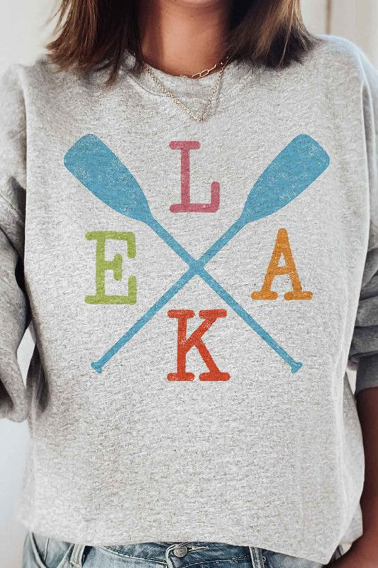 LAKE PADDLE PLUS SIZE SWEATSHIRT