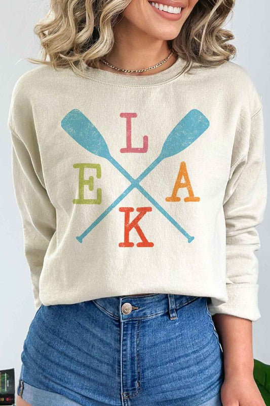 LAKE PADDLE PLUS SIZE SWEATSHIRT