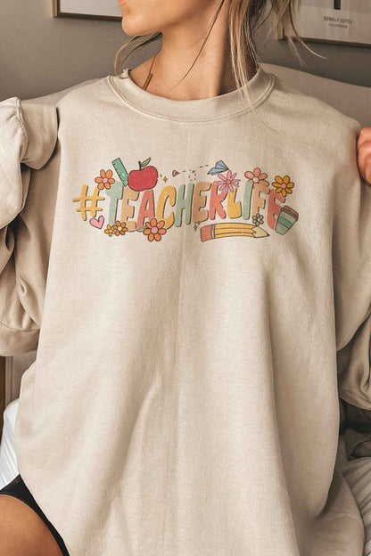 RETRO TEACHERLIFE Graphic Sweatshirt