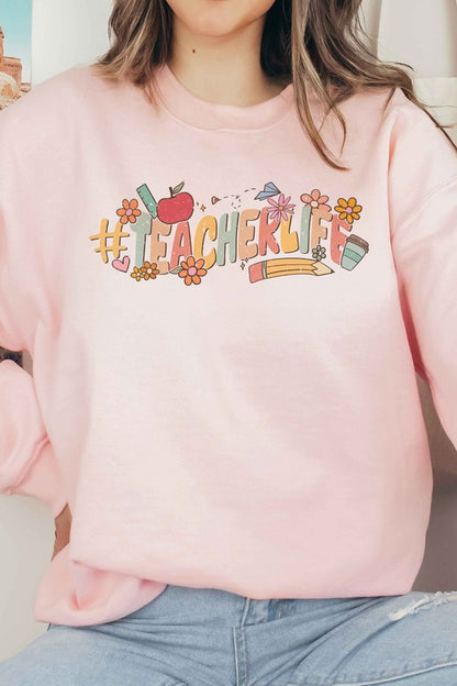 RETRO TEACHERLIFE Graphic Sweatshirt