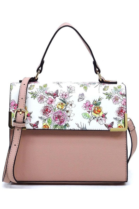 Colorblock Top Handle Satchel