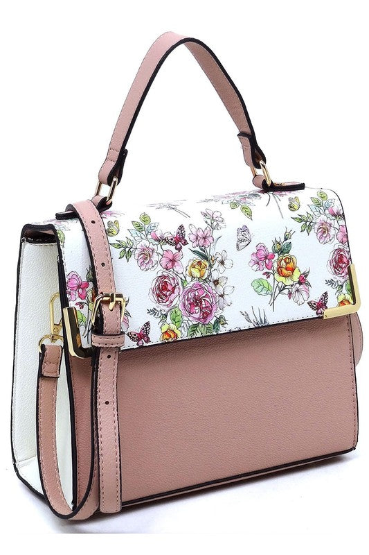 Colorblock Top Handle Satchel