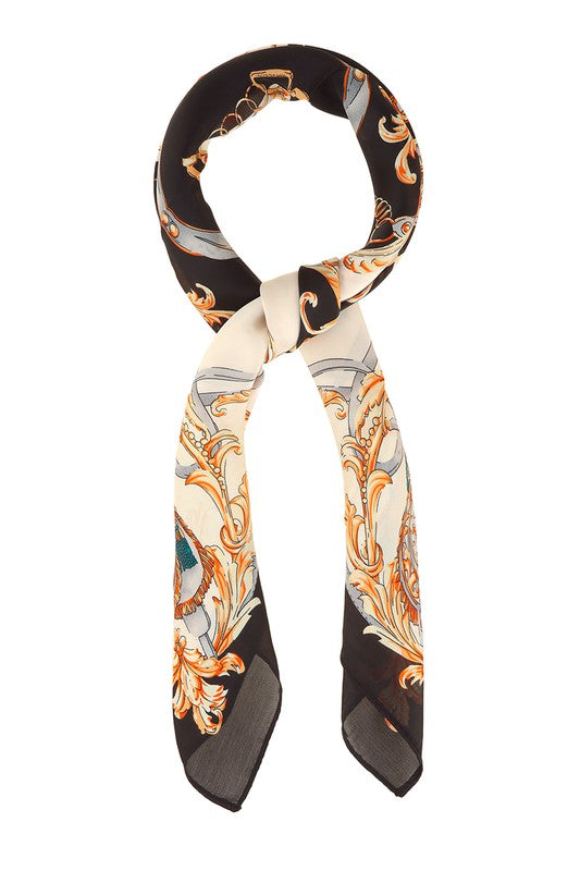 Geometric Pattern Printed Scarf