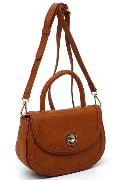 Fashion Flap Saddle Satchel