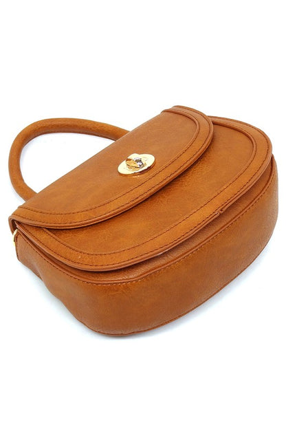 Fashion Flap Saddle Satchel