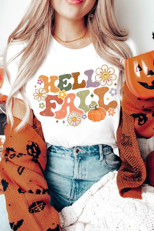 RETRO HELLO FALL Graphic Tee