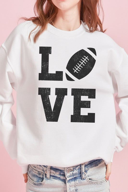 FOOTBALL LOVE GRAPHIC SWEATSHIRT