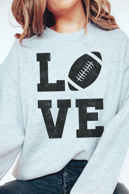 FOOTBALL LOVE GRAPHIC SWEATSHIRT