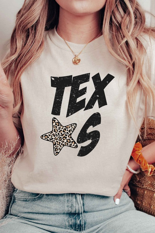 TEXAS LEOPARD STAR GRAPHIC TEE