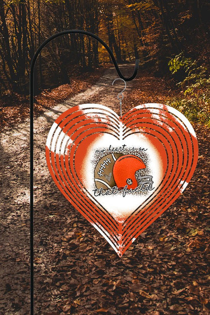 Orange My Heart is on that Field H Wind Spinner