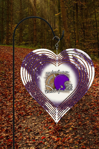 Purple My Heart is on that Field H Wind Spinner