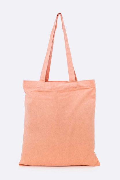 Large Snake Patch Canvas Tote