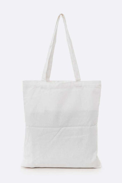 Strawberry Print Cotton Canvas Eco Tote