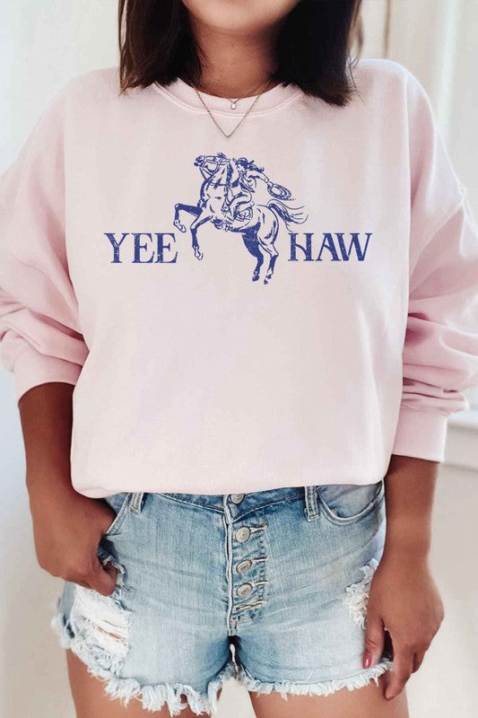 YEE HAW WESTERN COUNTRY GRAPHIC SWEATSHIRT