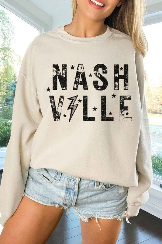 NASHVILLE TENNESSEE OVERSIZED SWEATSHIRT